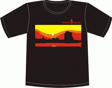 Прикольные футболки: ГОРОД закат